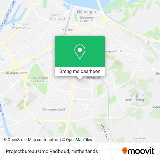Projectbureau Umc Radboud kaart