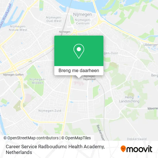 Career Service Radboudumc Health Academy kaart