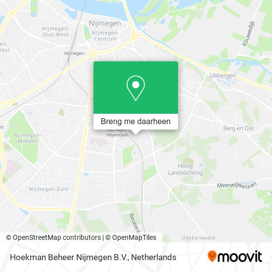 Hoekman Beheer Nijmegen B.V. kaart