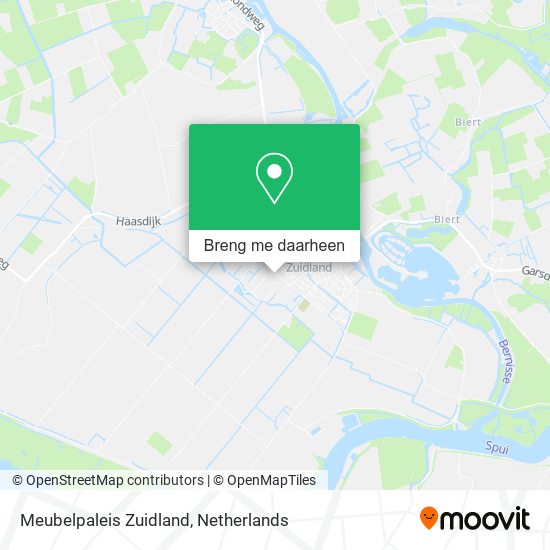 Meubelpaleis Zuidland kaart