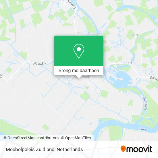 Meubelpaleis Zuidland kaart