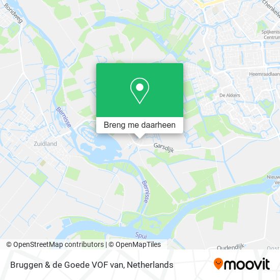 Bruggen & de Goede VOF van kaart