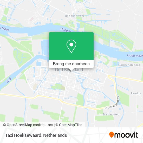 Taxi Hoeksewaard kaart