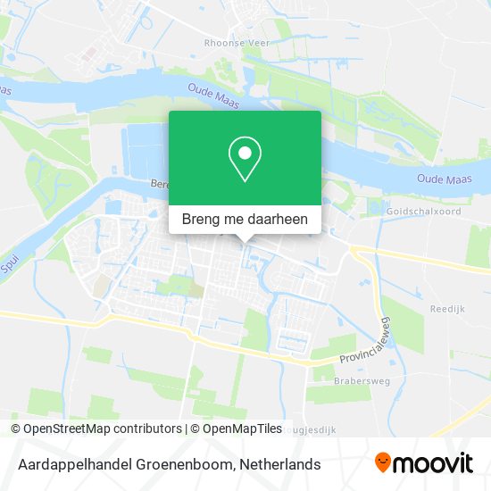 Aardappelhandel Groenenboom kaart