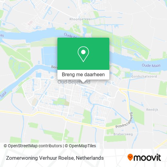 Zomerwoning Verhuur Roelse kaart