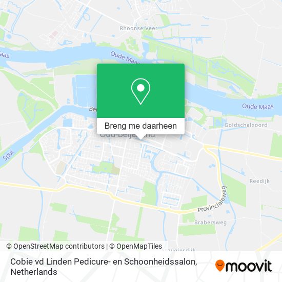 Cobie vd Linden Pedicure- en Schoonheidssalon kaart