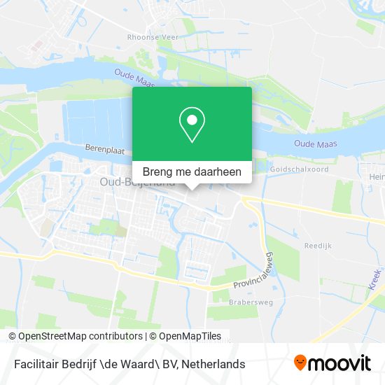 Facilitair Bedrijf \de Waard\ BV kaart