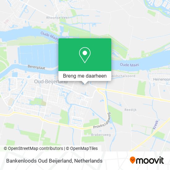 Bankenloods Oud Beijerland kaart