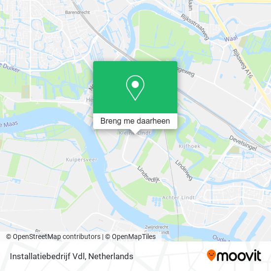 Installatiebedrijf Vdl kaart