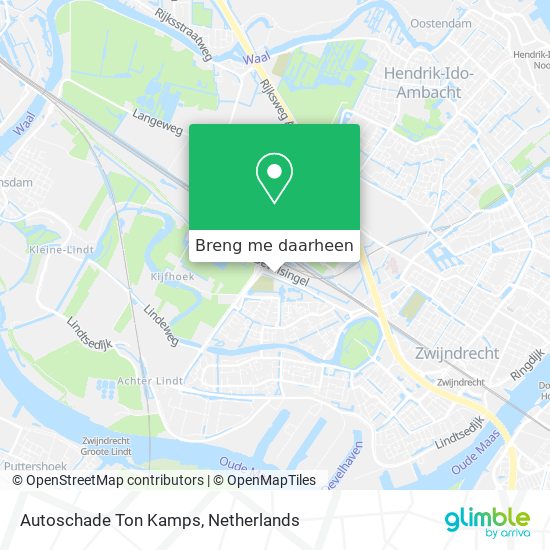 Autoschade Ton Kamps kaart