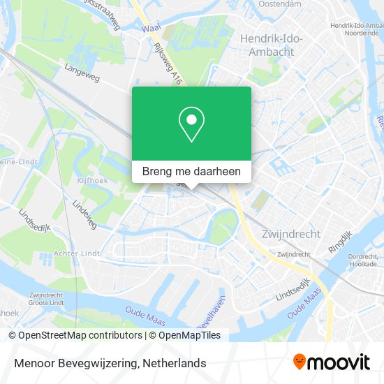 Menoor Bevegwijzering kaart