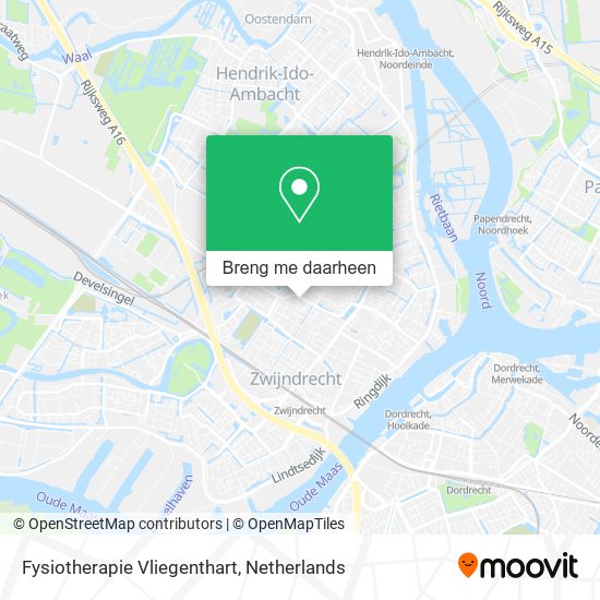 Fysiotherapie Vliegenthart kaart