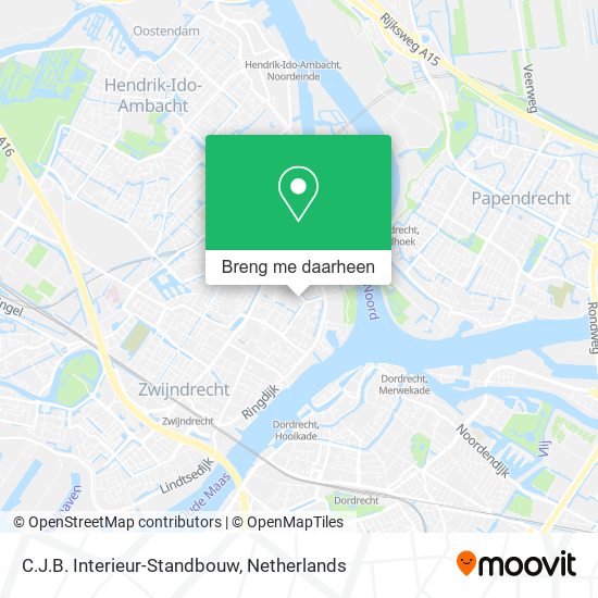 C.J.B. Interieur-Standbouw kaart