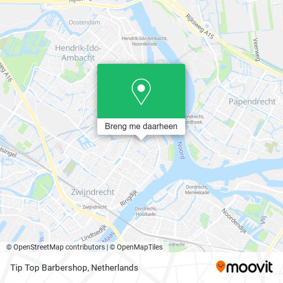 Tip Top Barbershop kaart