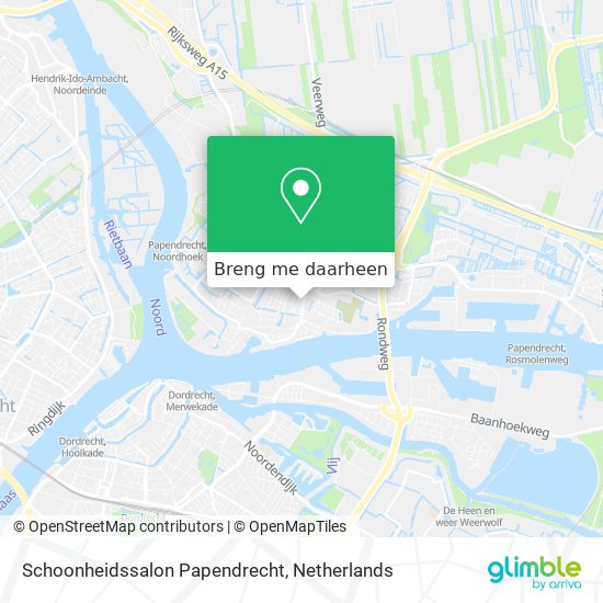 Schoonheidssalon Papendrecht kaart