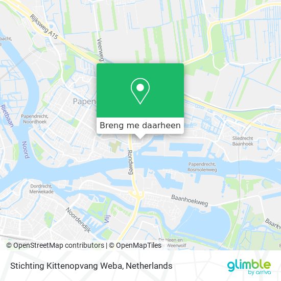 Stichting Kittenopvang Weba kaart