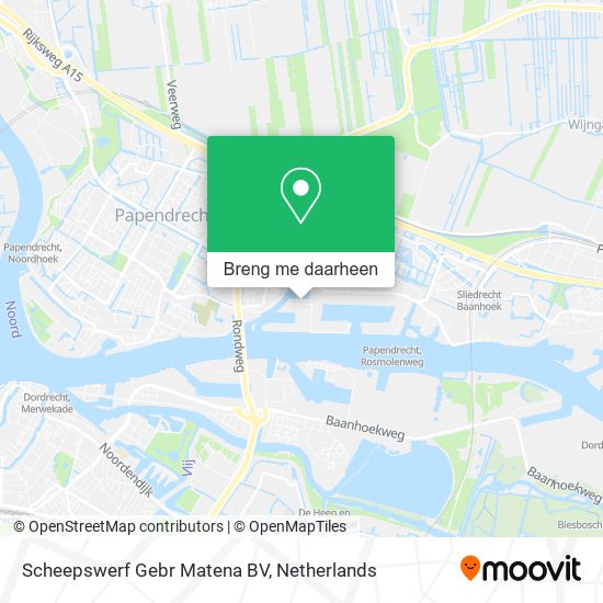 Scheepswerf Gebr Matena BV kaart