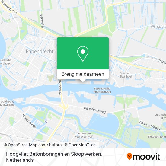 Hoogvliet Betonboringen en Sloopwerken kaart