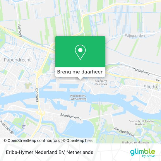 Eriba-Hymer Nederland BV kaart