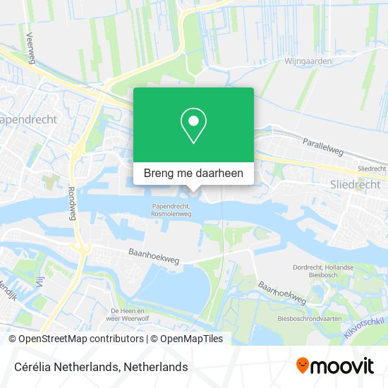 Cérélia Netherlands kaart