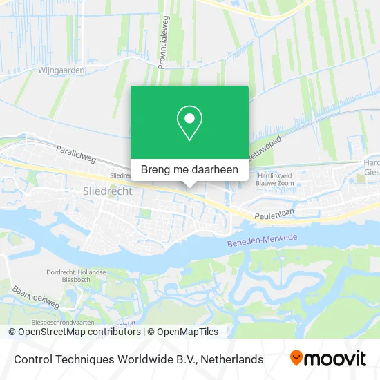 Control Techniques Worldwide B.V. kaart