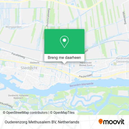 Ouderenzorg Methusalem BV kaart