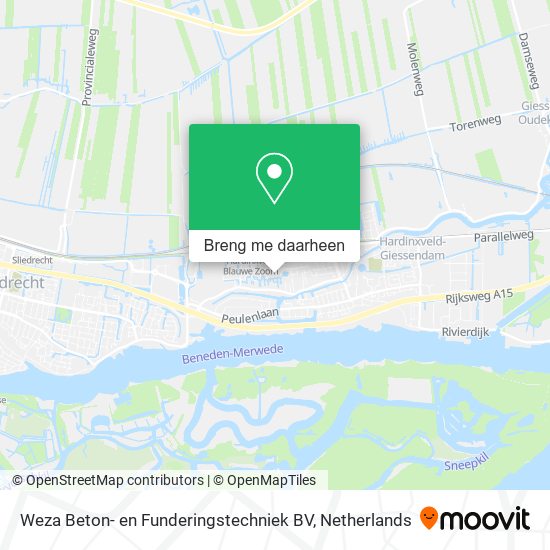 Weza Beton- en Funderingstechniek BV kaart