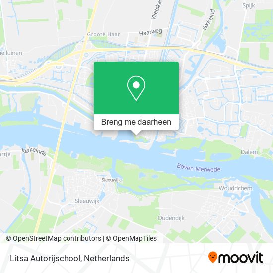 Litsa Autorijschool kaart