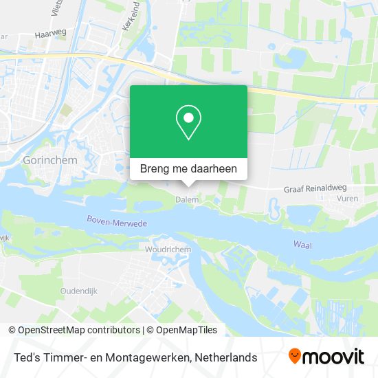 Ted's Timmer- en Montagewerken kaart