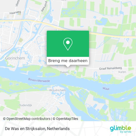 De Was en Strijksalon kaart