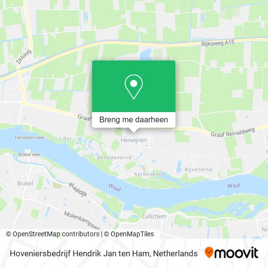 Hoveniersbedrijf Hendrik Jan ten Ham kaart