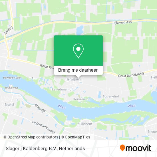 Slagerij Kaldenberg B.V. kaart