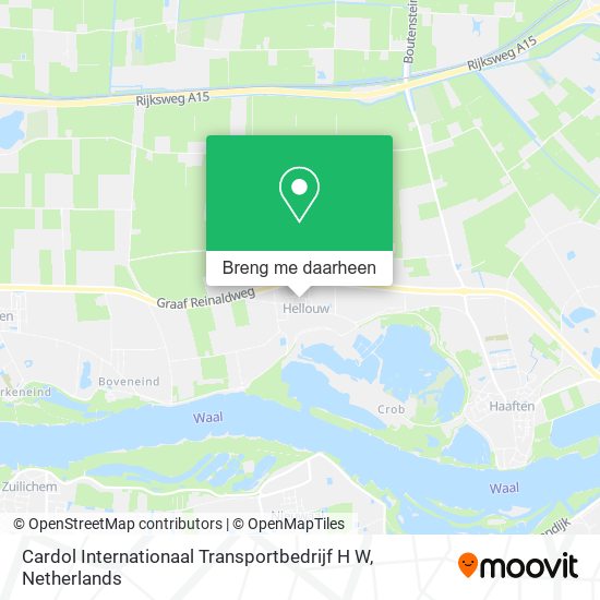 Cardol Internationaal Transportbedrijf H W kaart