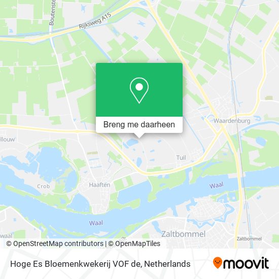 Hoge Es Bloemenkwekerij VOF de kaart