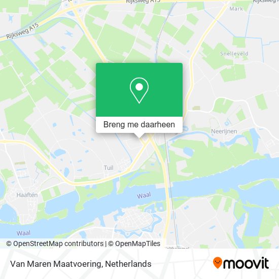 Van Maren Maatvoering kaart