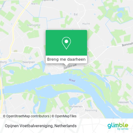 Opijnen Voetbalvereniging kaart