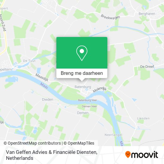 Van Geffen Advies & Financiële Diensten kaart