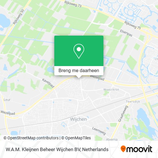 W.A.M. Kleijnen Beheer Wijchen BV kaart