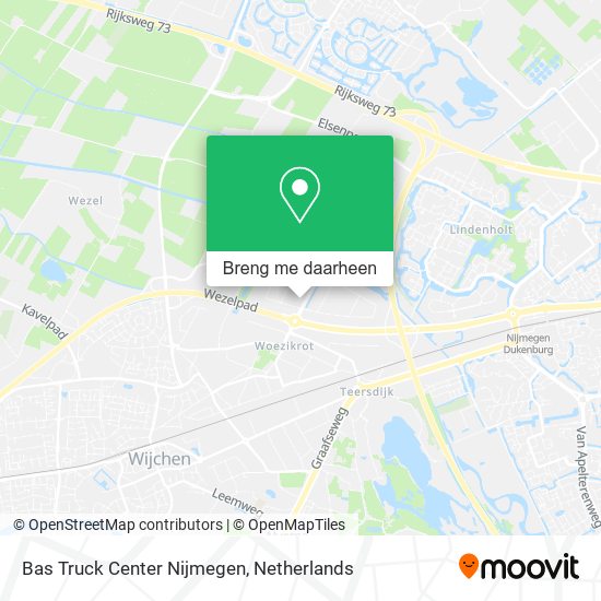Bas Truck Center Nijmegen kaart