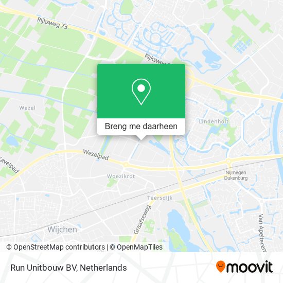 Run Unitbouw BV kaart