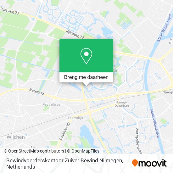 Bewindvoerderskantoor Zuiver Bewind Nijmegen kaart