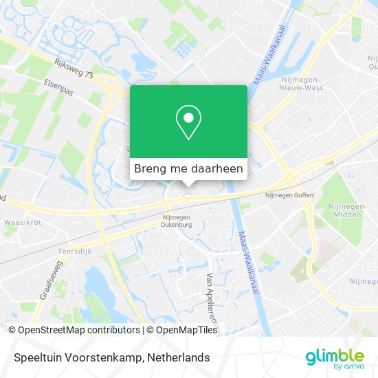 Speeltuin Voorstenkamp kaart