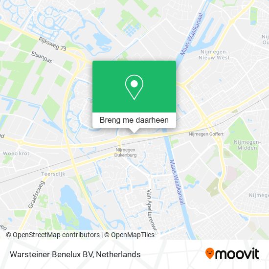 Warsteiner Benelux BV kaart