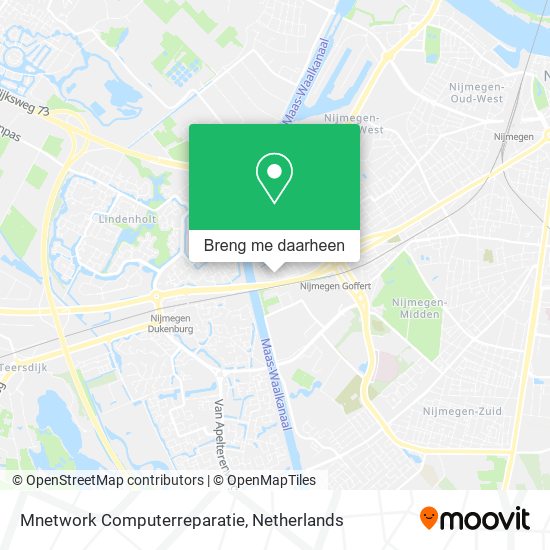 Mnetwork Computerreparatie kaart