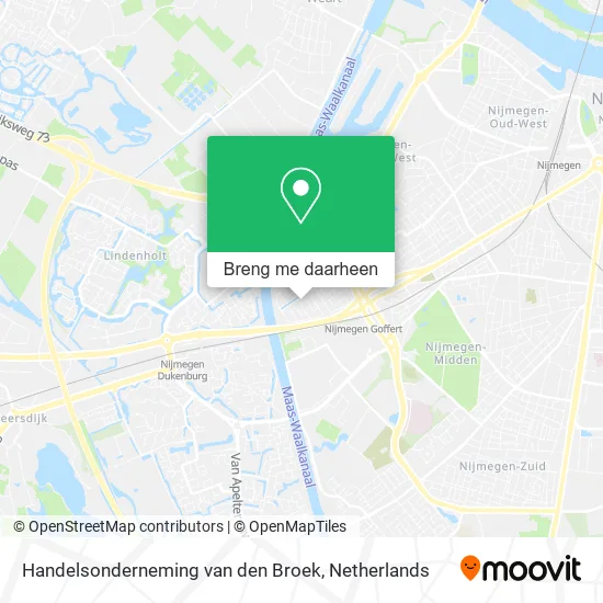 Handelsonderneming van den Broek kaart