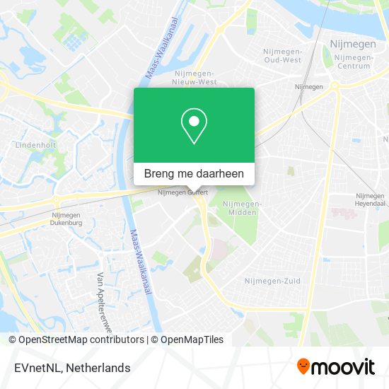 EVnetNL kaart