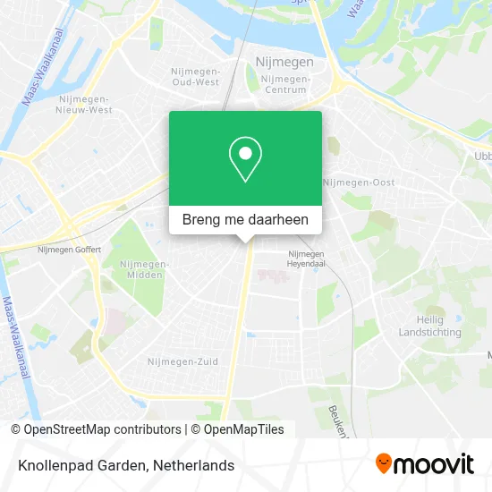 Knollenpad Garden kaart