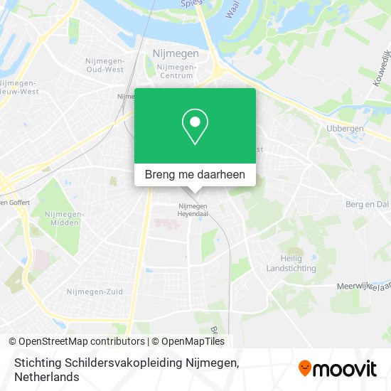 Stichting Schildersvakopleiding Nijmegen kaart