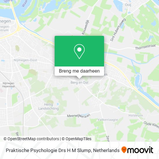 Praktische Psychologie Drs H M Slump kaart