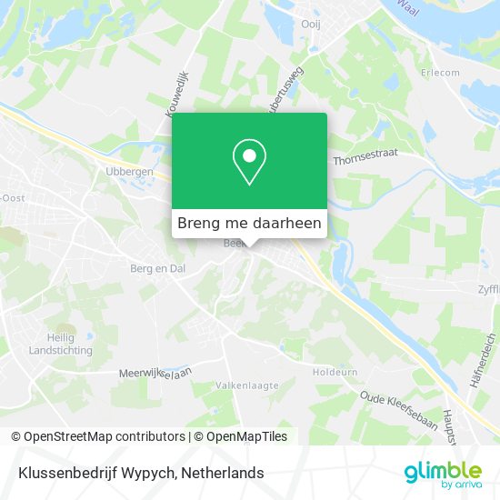 Klussenbedrijf Wypych kaart